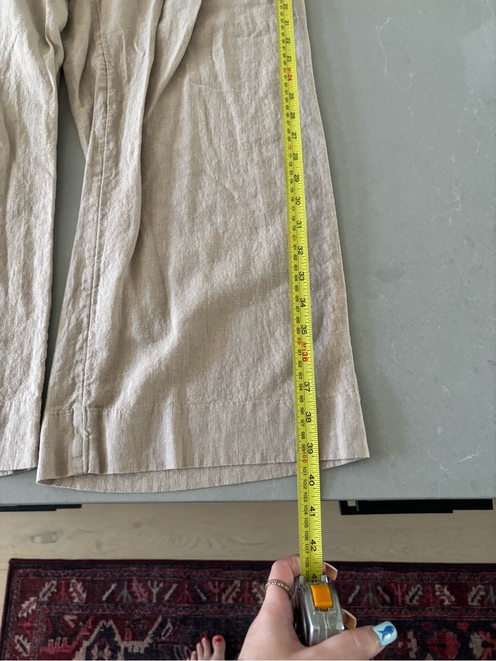 Abercrombie & Fitch linen curve love pants - Picture 5 of 6